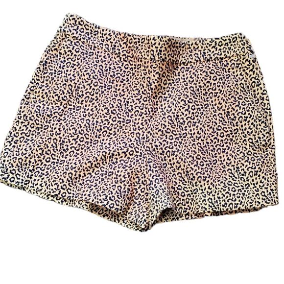 J.Crew Factory Cheetah Brown & Black Shorts - Picture 1 of 7